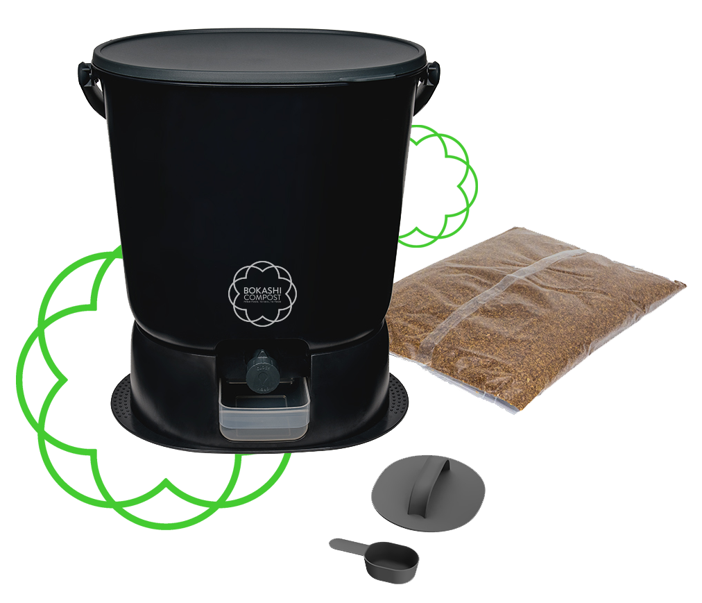 StarterKit Bokashi Essential Black avec activateur