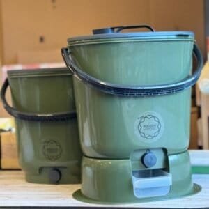 StarterKit Bokashi Essential Olive: 2 buckets + 2kg bran