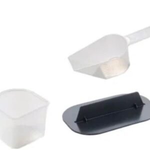 Set accessoires: pressoir, gobelet, cuillere doseuse